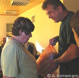 Um 8.47 Uhr bietet Hubert 11 kg Melone zum Mitnehmen an.
