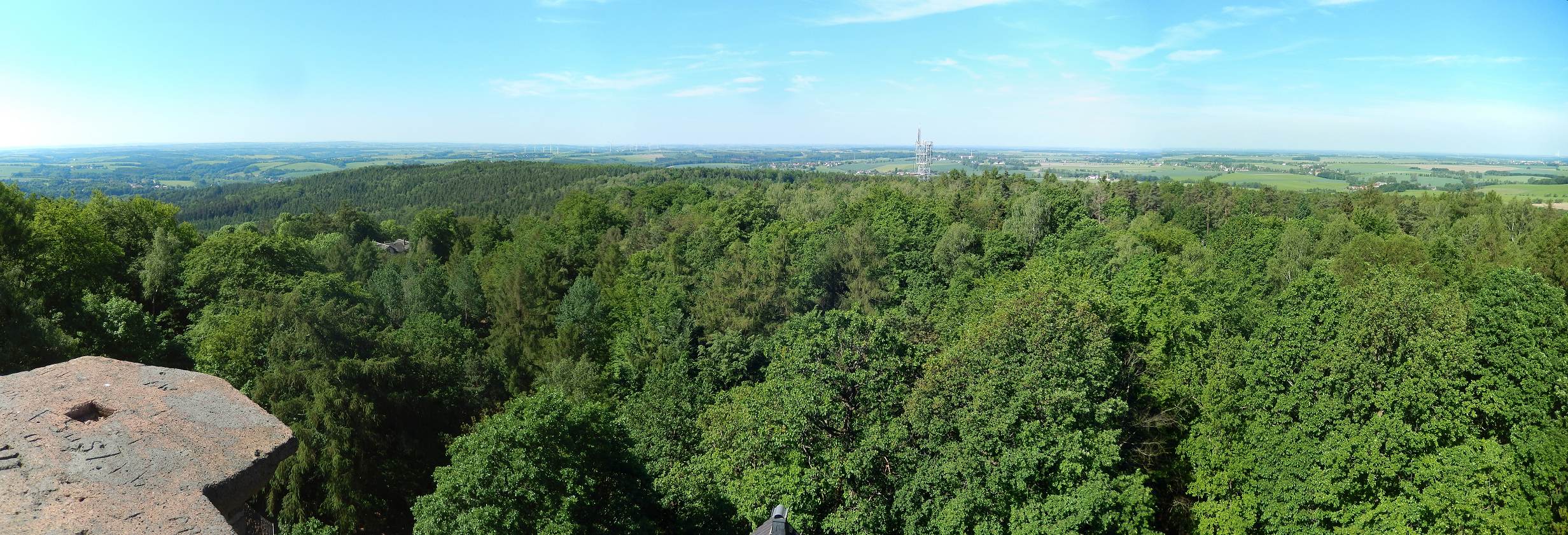 Blick vom Rochlitzer Berg Richtung SW