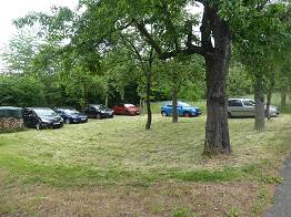genügend Parkfläche in Waldheim