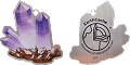 EarthCache Mineral Tag Amethyst