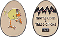 Mother Hen & Three Chicks Coin