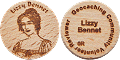 Wooden coin Lizzy Bennet