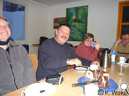 Kaffee und Kuchen weckte schnell wieder alle Lebensgeister.
