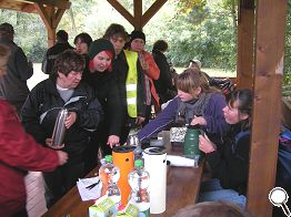 reichliche Mittagsversorgung, nur der Glühwein reichte nicht