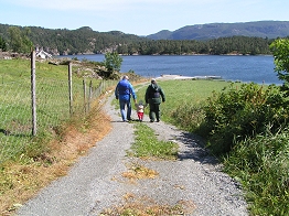 Auf dem Weg zur Anlegestelle