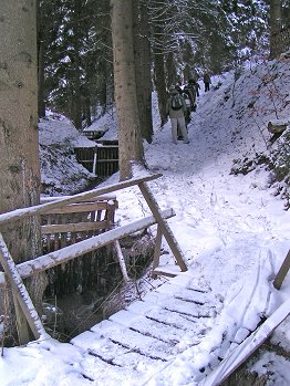 Einstieg in das Steilstück nach Heubach