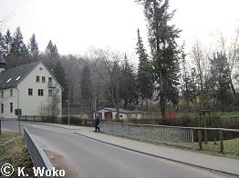 warten auf die Geocacher an der Schönfärberbrücke ber den Stöbber