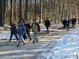 flotten Schrittes wird gewandert